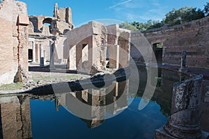 Reflections of the Villa of the Island at Hadrians Villa