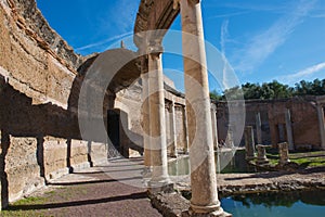 Reflections of the Villa of the Island at Hadrians Villa