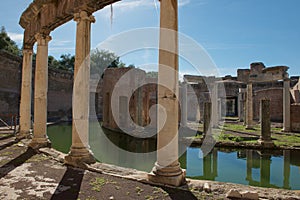 Reflections of the Villa of the Island at Hadrians Villa