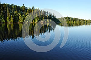 Reflections on a Wilderness Lake photo