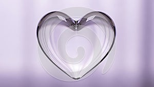 Reflective Heart Shape Object