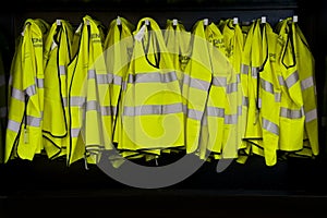 Reflective jackets cabinet photo