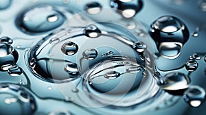 reflective water drops pattern