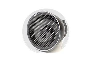 Reflector with honeycomb grid accessory for studio strobes and flashes on white background