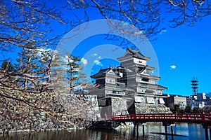 Reflexion of the Matsumoto Castle in the Water Surface