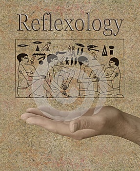 Reflexology depicted in Ancient Egyptian Hieroglyphics