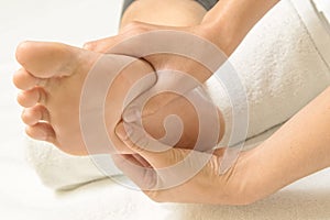 Reflexology foot massage