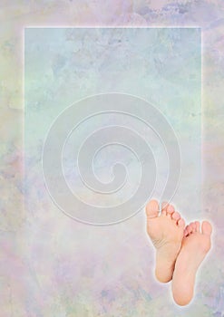 Reflexology foot massage chiropody memo frame template