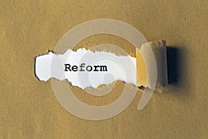 Reform on paper