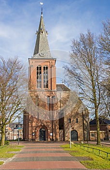 Reformed church in the center of Veendam photo
