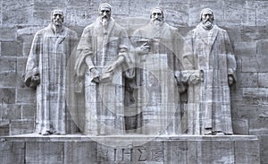 Reformers wall, Geneva, Switzerland, HDR