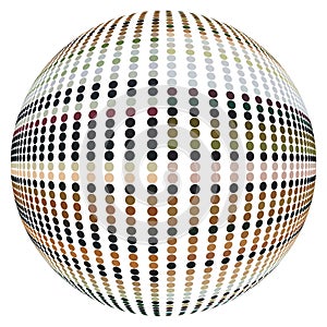 Refracting spheres. Vector.