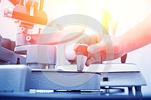 Refractometry and keratometry. Refraction test. Modern ophthalmic equipment.