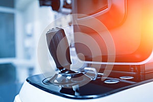 Refractometry and keratometry. Refraction test. Modern Optometry equipment.