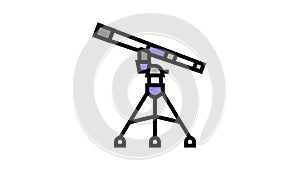 refractor planetarium color icon animation