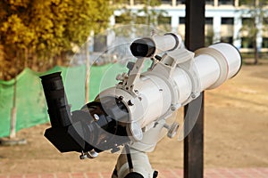 Refractor telescope, Optical telescope, device instrument for land lunar or planetary observation of distant object