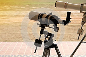 Refractor telescope, Optical telescope, device instrument for land lunar or planetary observation of distant object