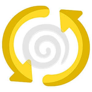 Refresh arrow Isolated Vector icon which can easily modify or edit