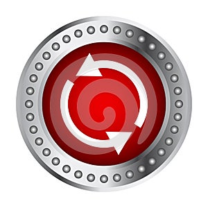 Refresh Button, Refreshing Badge, Restart Button, Reboot Sign, Reloading Symbol, Repeat Sign, Redo and Undo Badge For Website And