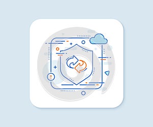 Refresh, change arrow line icon. Rotation Arrowhead. Vector