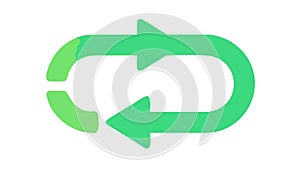 Refresh Cycle Arrows Loop Repeat Icon, vector design Generative AI