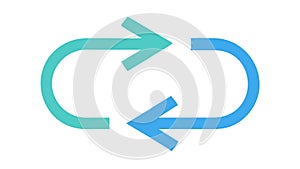 Refresh cycle icon: Loop, reload, and continuous process symbol, vector design Generative AI