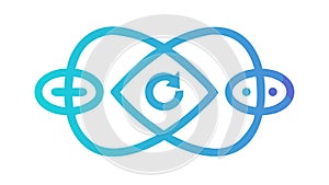 Refresh cycle loop, continuous process and data update, vector design Generative AI