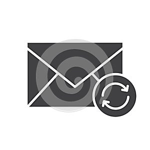 Refresh email glyph icon