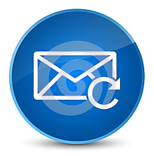 Refresh email icon elegant blue round button