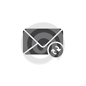 Refresh email vector icon