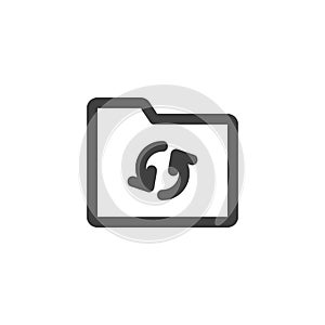 Refresh folder file line icon