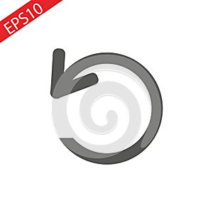 Refresh icon.Rotation arrows in a circle web icon. vector design