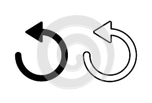 Refresh icon . Reload icon vector. Update icon