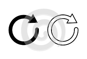 Refresh icon . Reload icon vector. Update icon