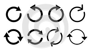 Refresh icon . Reload icon vector. Update icon