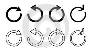 Refresh icon . Reload icon vector. Update icon