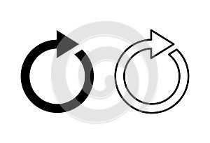 Refresh icon . Reload icon vector. Update icon