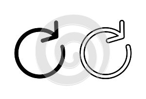 Refresh icon . Reload icon vector. Update icon