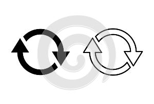 Refresh icon . Reload icon vector. Update icon