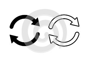 Refresh icon . Reload icon vector. Update icon