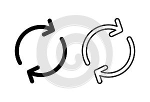 Refresh icon . Reload icon vector. Update icon