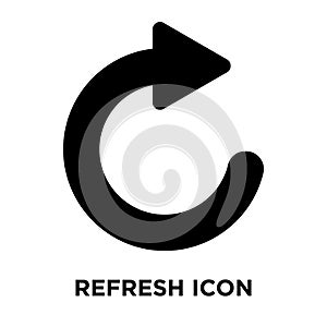 Refresh icon vector isolated on white background, logo concept o