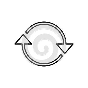 Refresh icon . Reload icon vector. Update icon