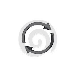 Refresh icon. Vector shape restart interface button. Element for design mobile app or website