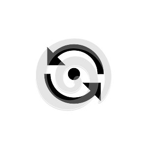 Refresh icon. Web update sign