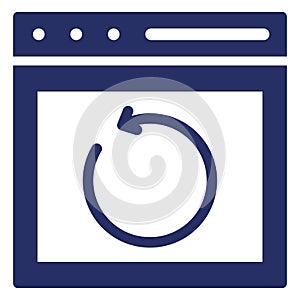 Refresh  Isolated Vector icon easily edit or modify