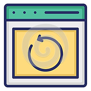 Refresh  Isolated Vector icon easily edit or modify