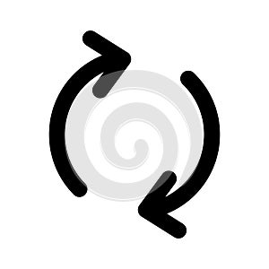 Refresh Line Style vector icon which can easily modify or edit