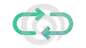 Refresh Loop Arrows Icon, Cycle Repetition Symbol, vector design Generative AI