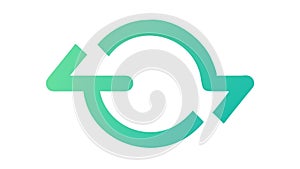 Refresh Loop Cycle Icon, Update Reload Action Button, vector design Generative AI